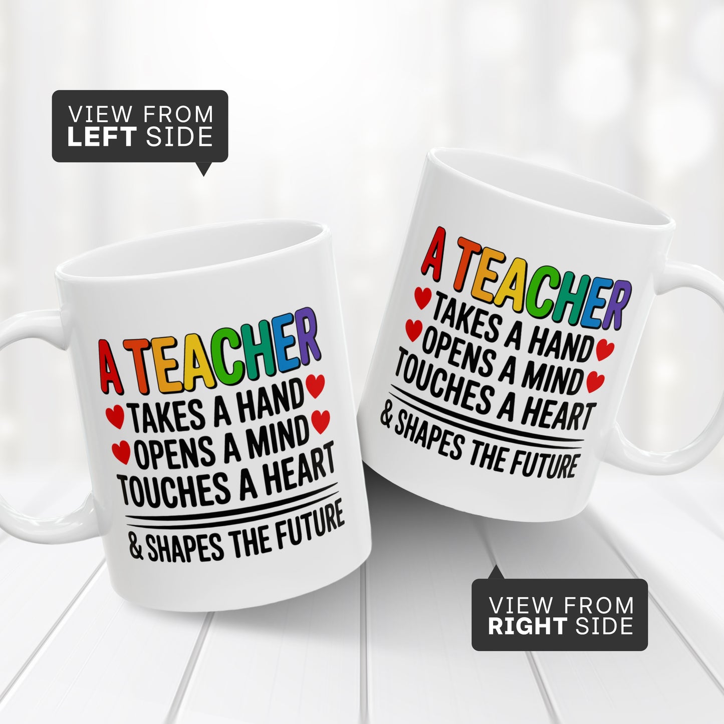 Teacher Appreciation Coffee Mug – Inspirational Thank You Gift for Educators, Women & Men