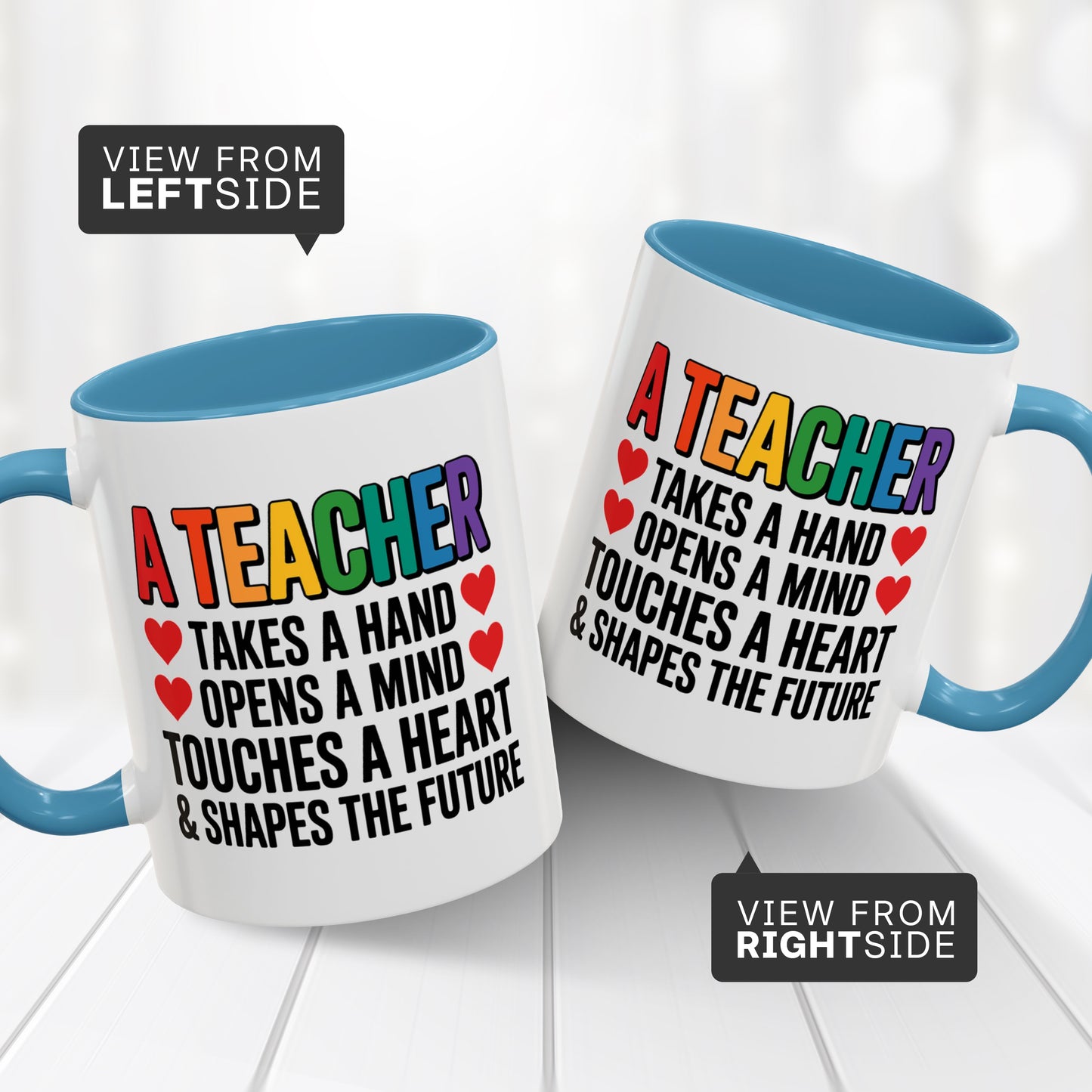 Inspirational Teacher Mug – Retirement, End of Year, or Thank You Gift for Educators