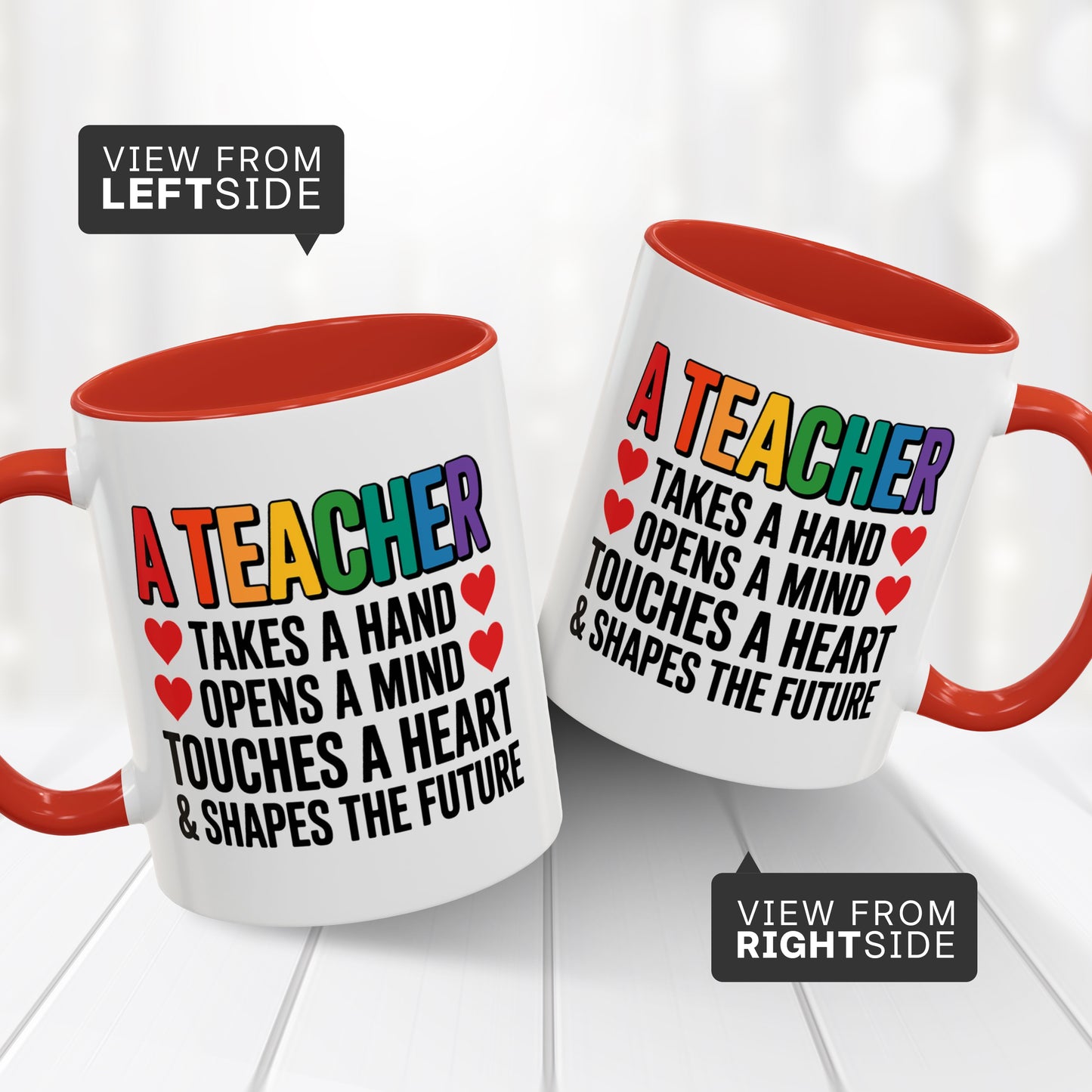 Teacher Coffee Mug 11oz – Appreciation Gift for Women, Men, Professors & Mentors