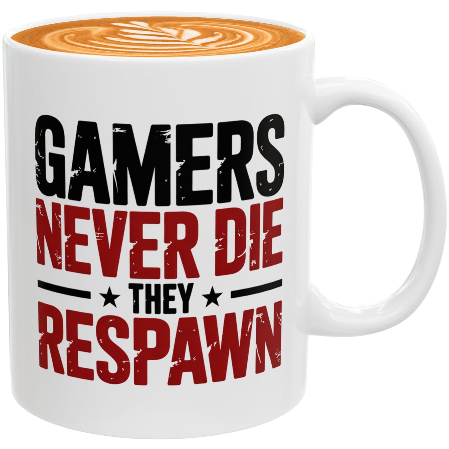 Gamers Never Die They Respawn Mug – Funny Gaming Coffee Cup Gift