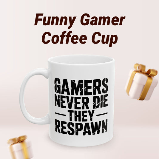 Funny Gamer Mug – Video Game Coffee Cup for Men, Women & Teens