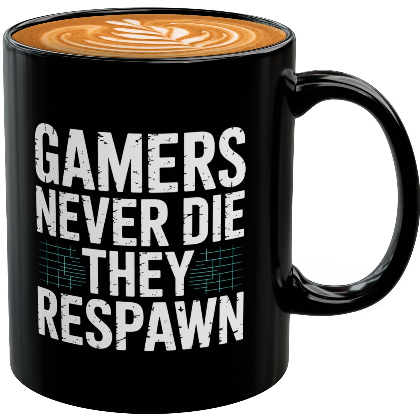 Gamers Never Die They Respawn Coffee Mug 11oz