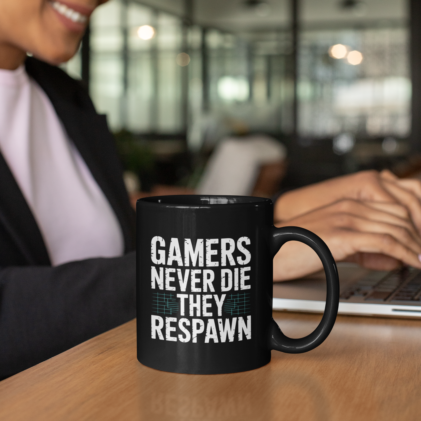 Gamers Never Die They Respawn Coffee Mug 11oz