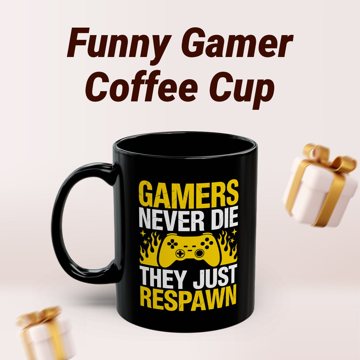 Gaming Coffee Mug – Geek & Nerd Birthday or Christmas Gift Idea