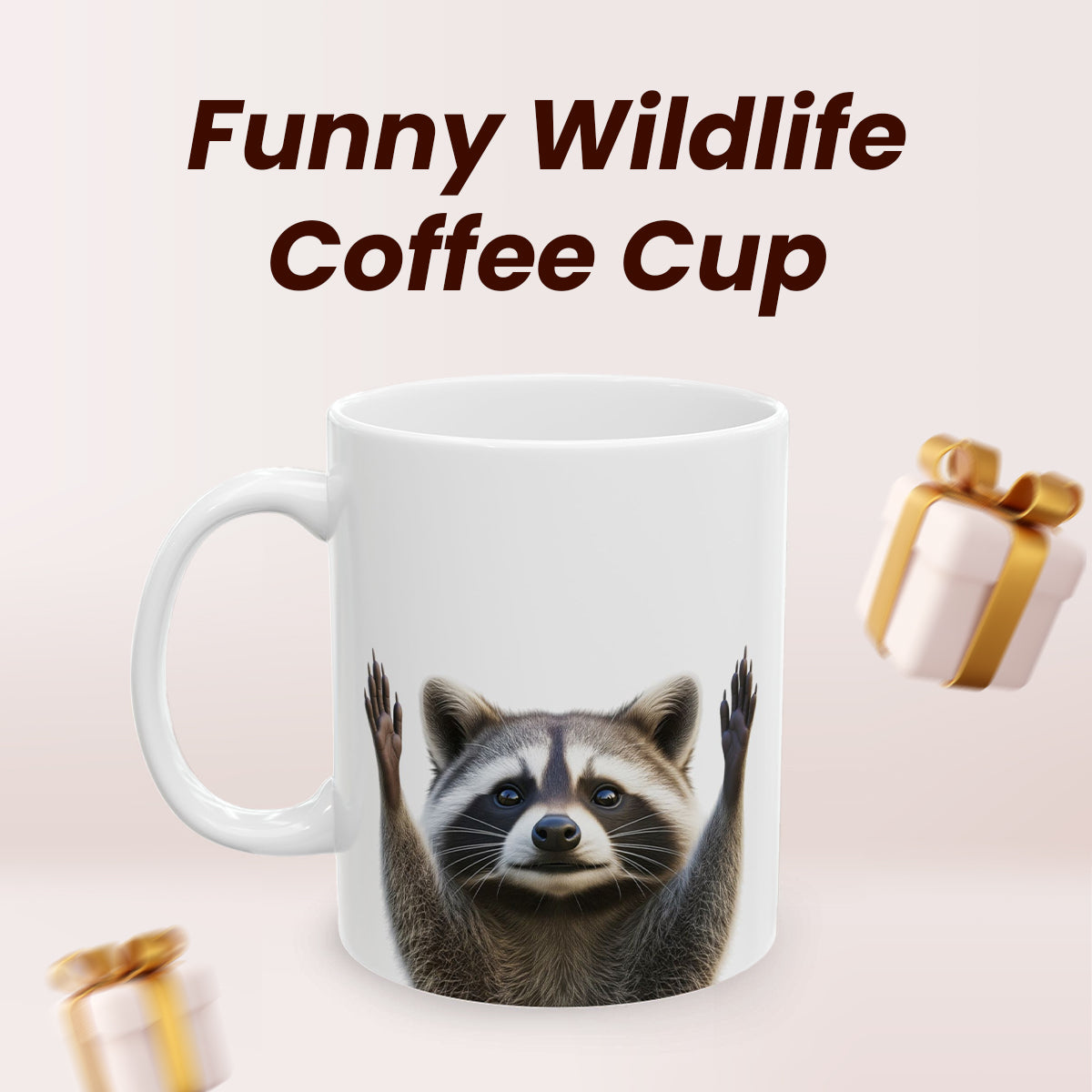 Raccoon Hands Out Coffee Mug 11oz – Funny Raccoon Lover Gift