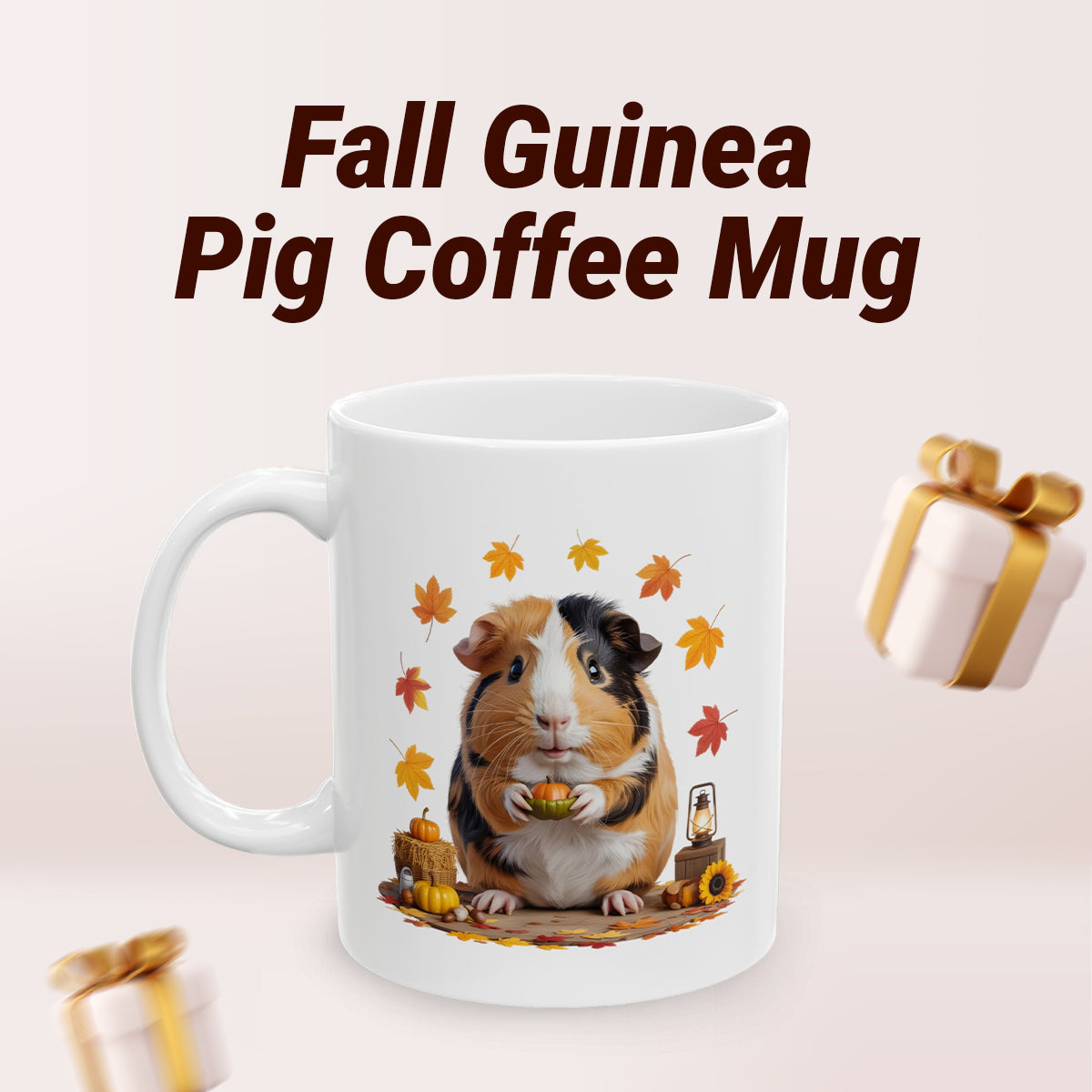 Fall Guinea Pig Coffee Mug 11oz