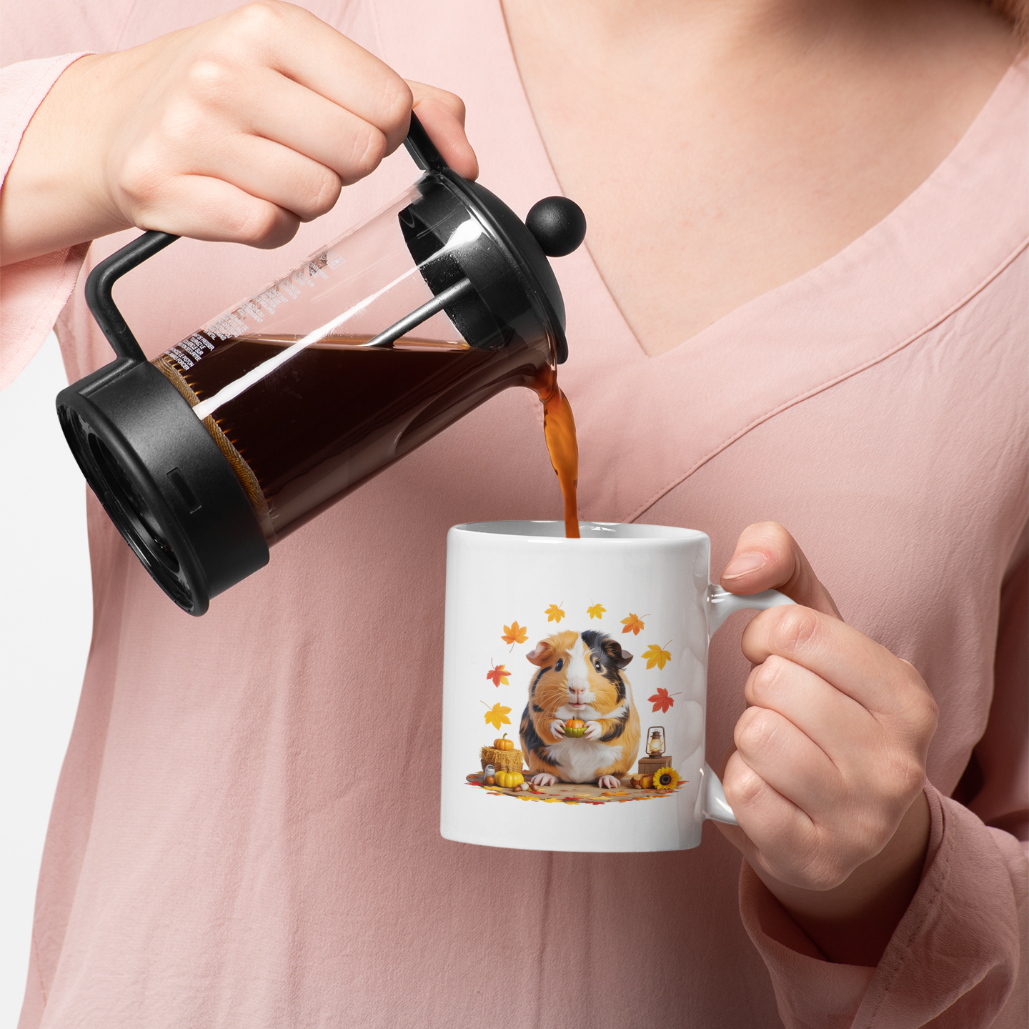 Fall Guinea Pig Coffee Mug 11oz