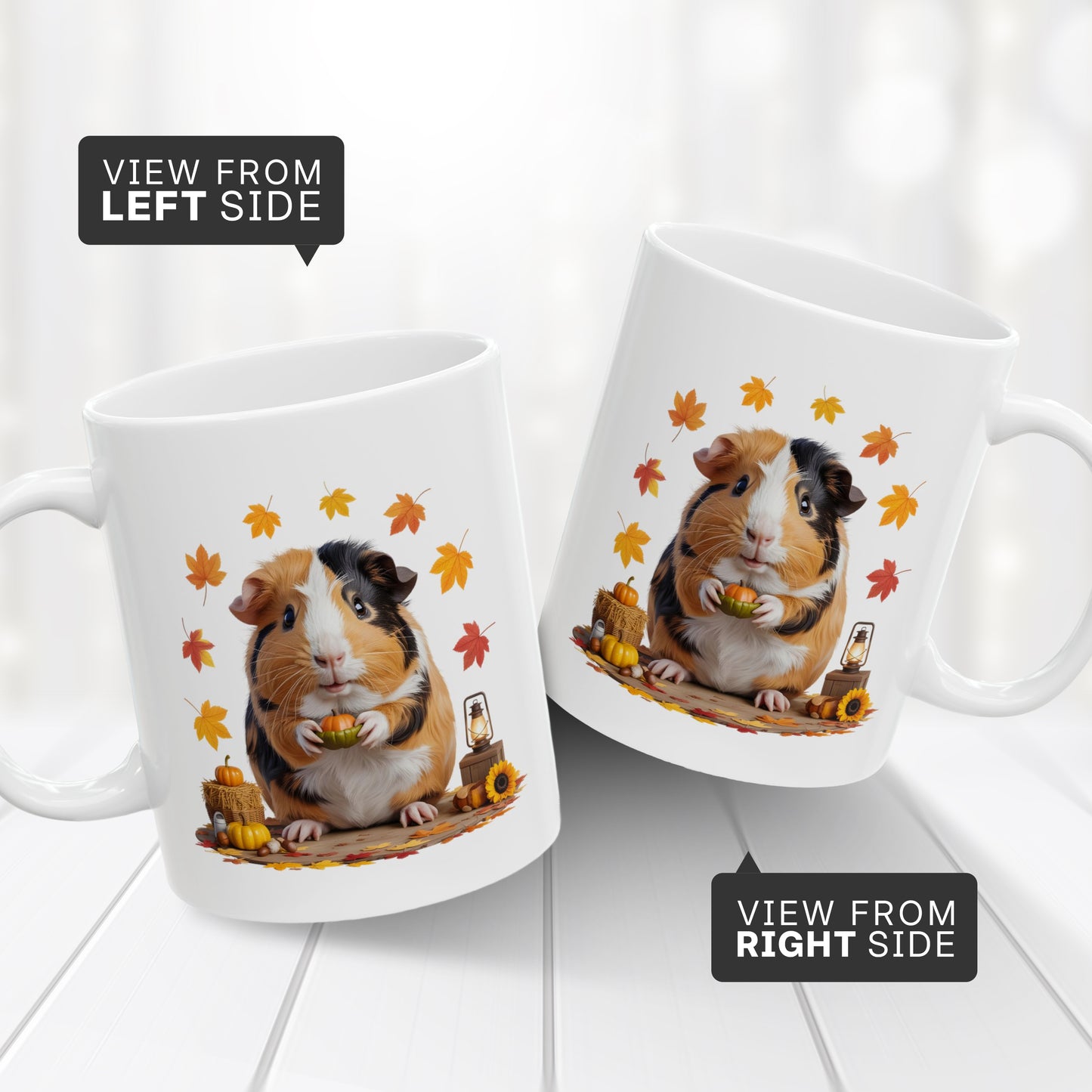 Fall Guinea Pig Coffee Mug 11oz