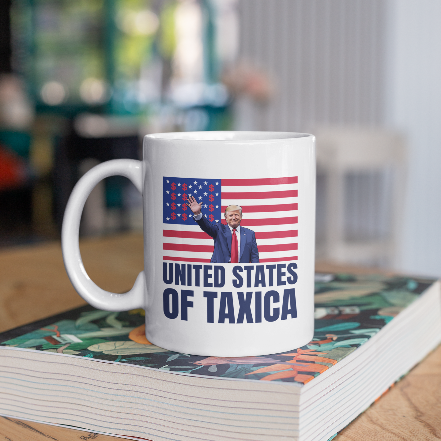 Trump Loves BIG Taxes Mug – Satirical Political Humor Gift
