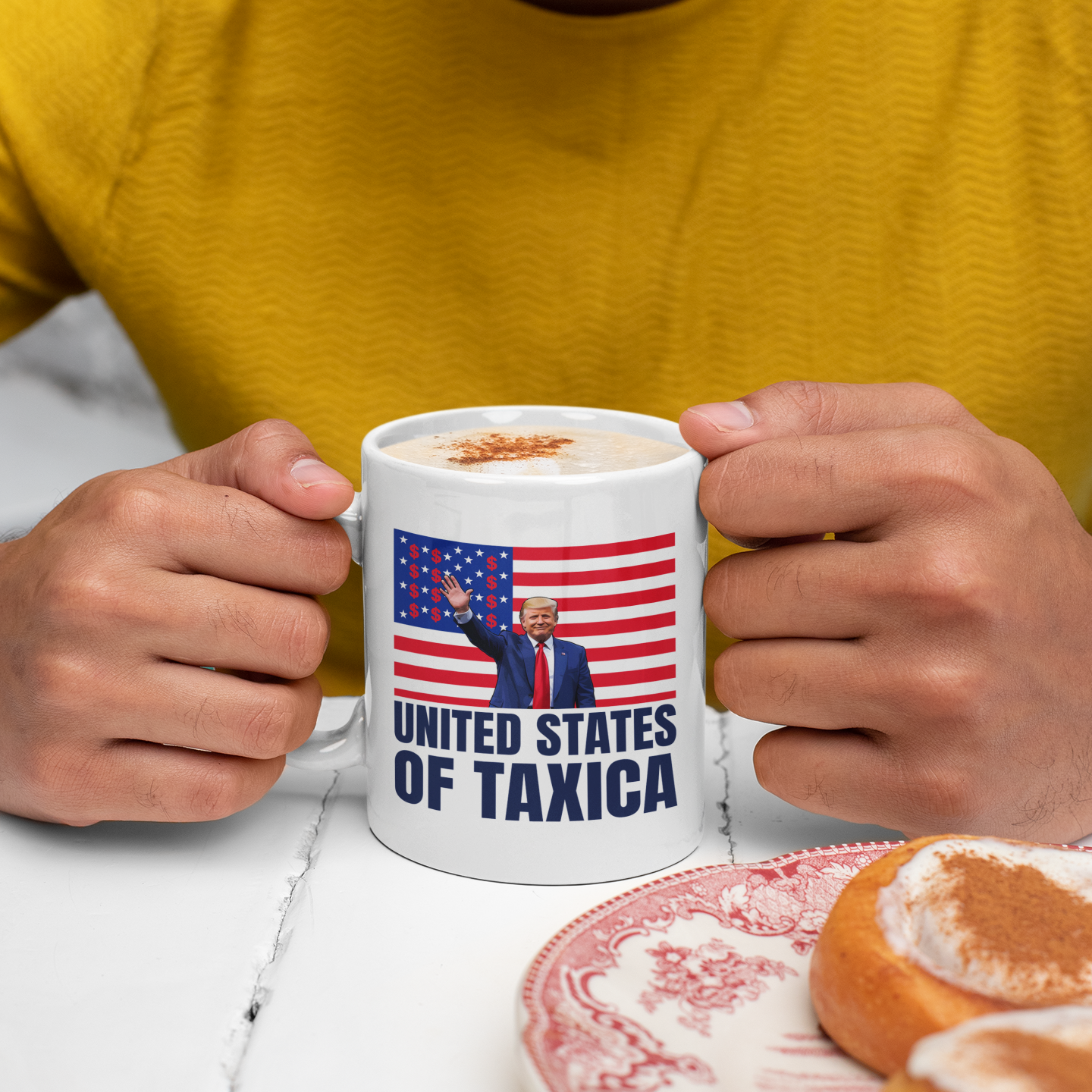 Trump Loves BIG Taxes Mug – Satirical Political Humor Gift