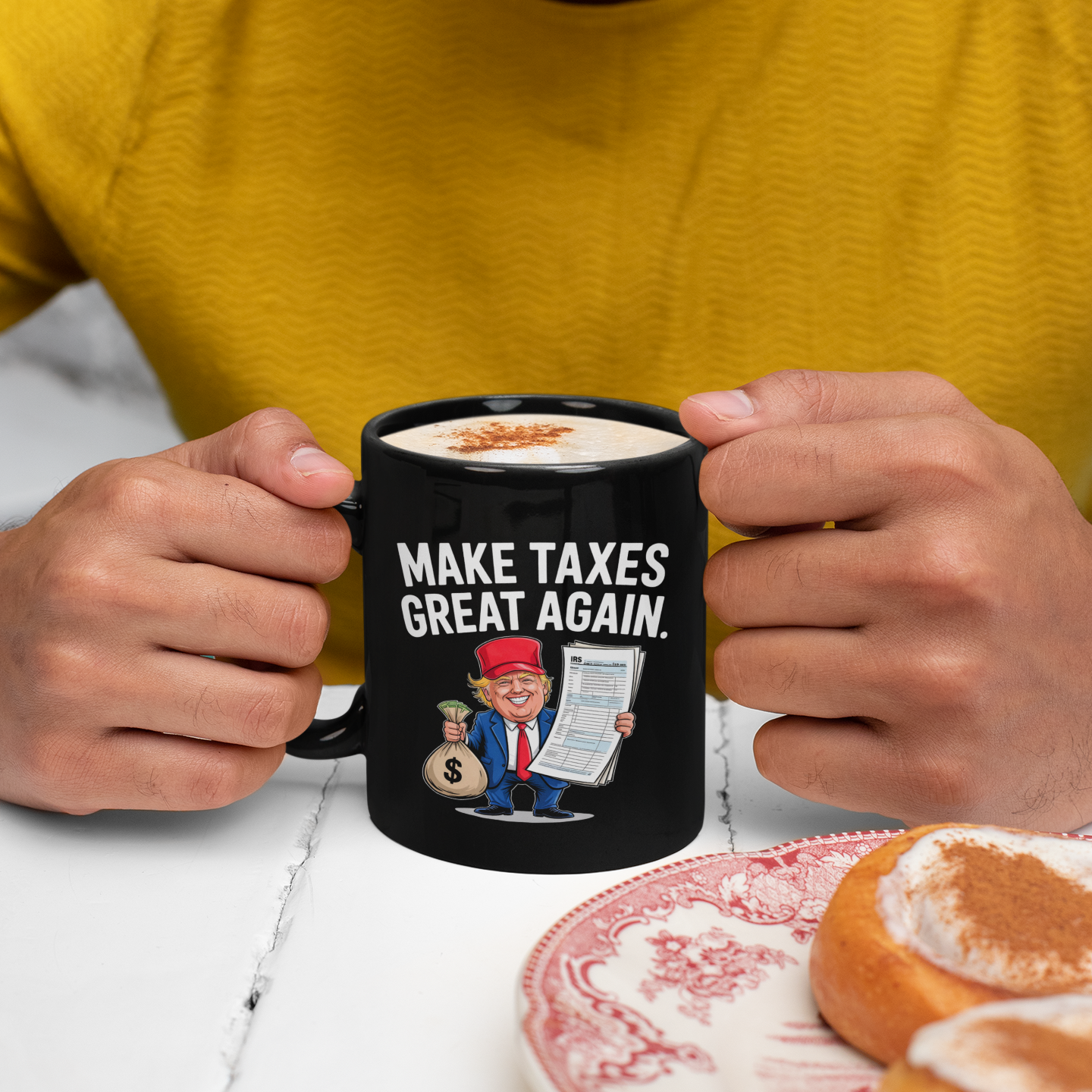 Trump Tax Joke Coffee Cup – Hilarious Political Satire Gift 11oz