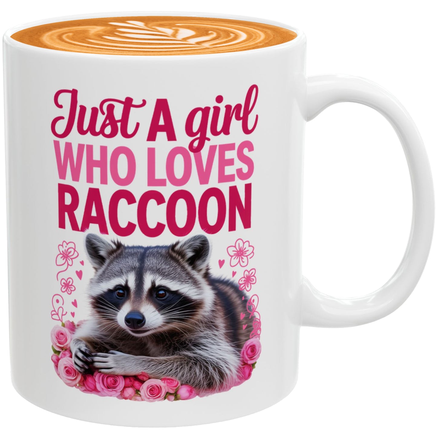Just a Girl Who Loves Raccoons Mug – Cute Coffee Cup for Women