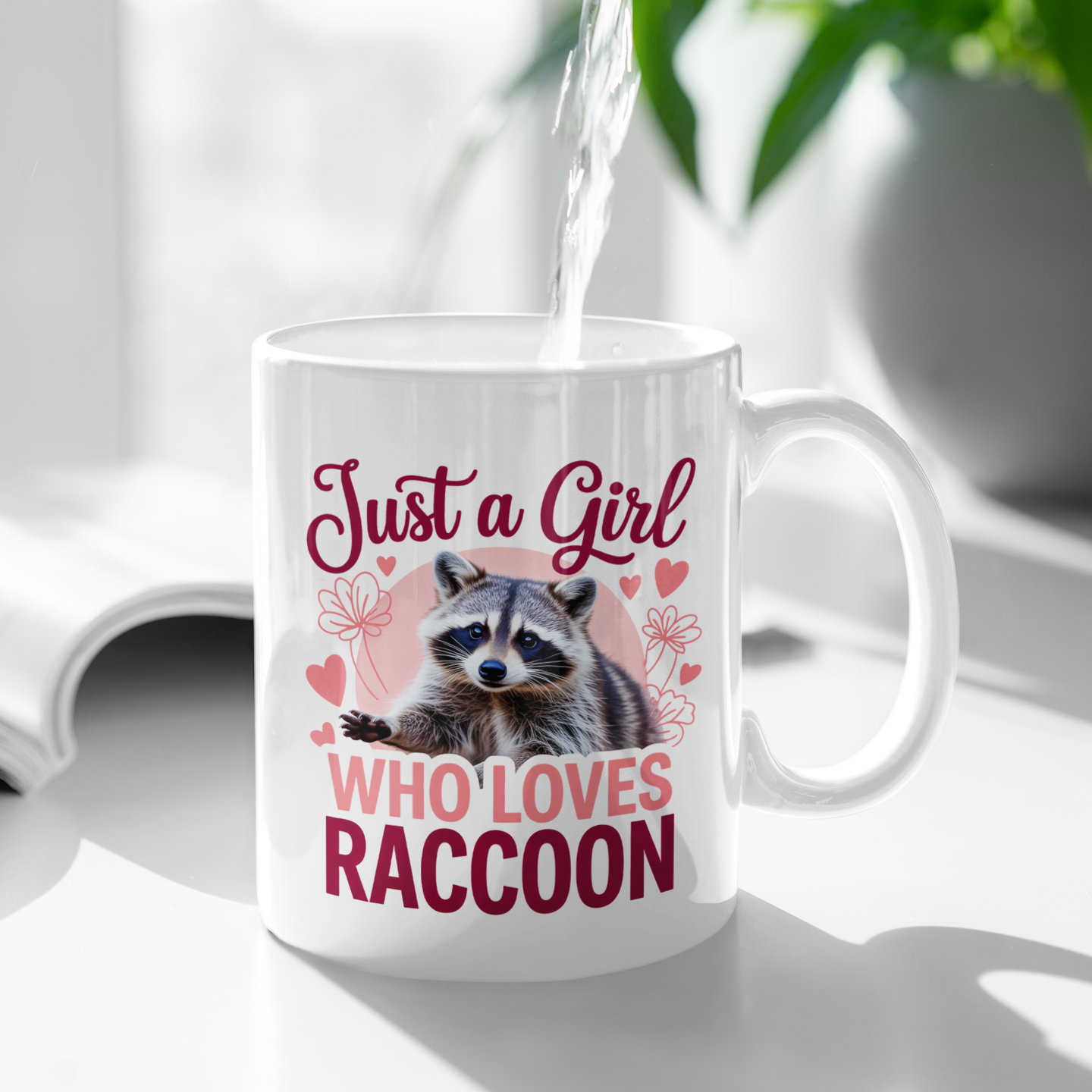 Funny Raccoon Coffee Mug – Trash Panda Lover Gift for Girls