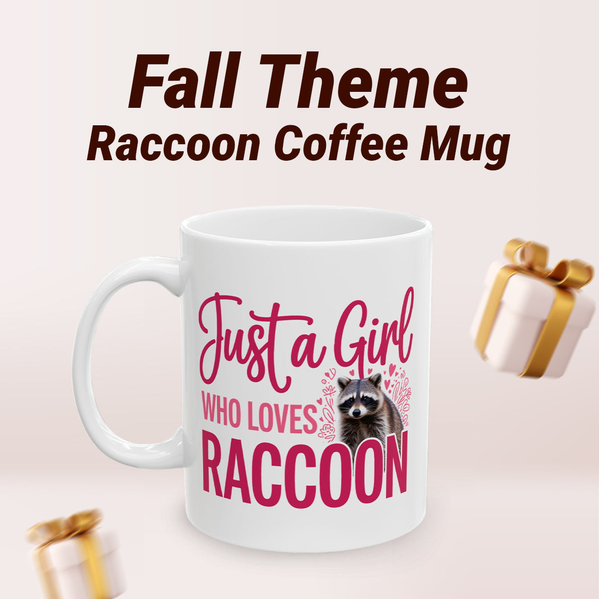 Animal Lover Raccoon Mug – Cute Wildlife Coffee Cup 11oz