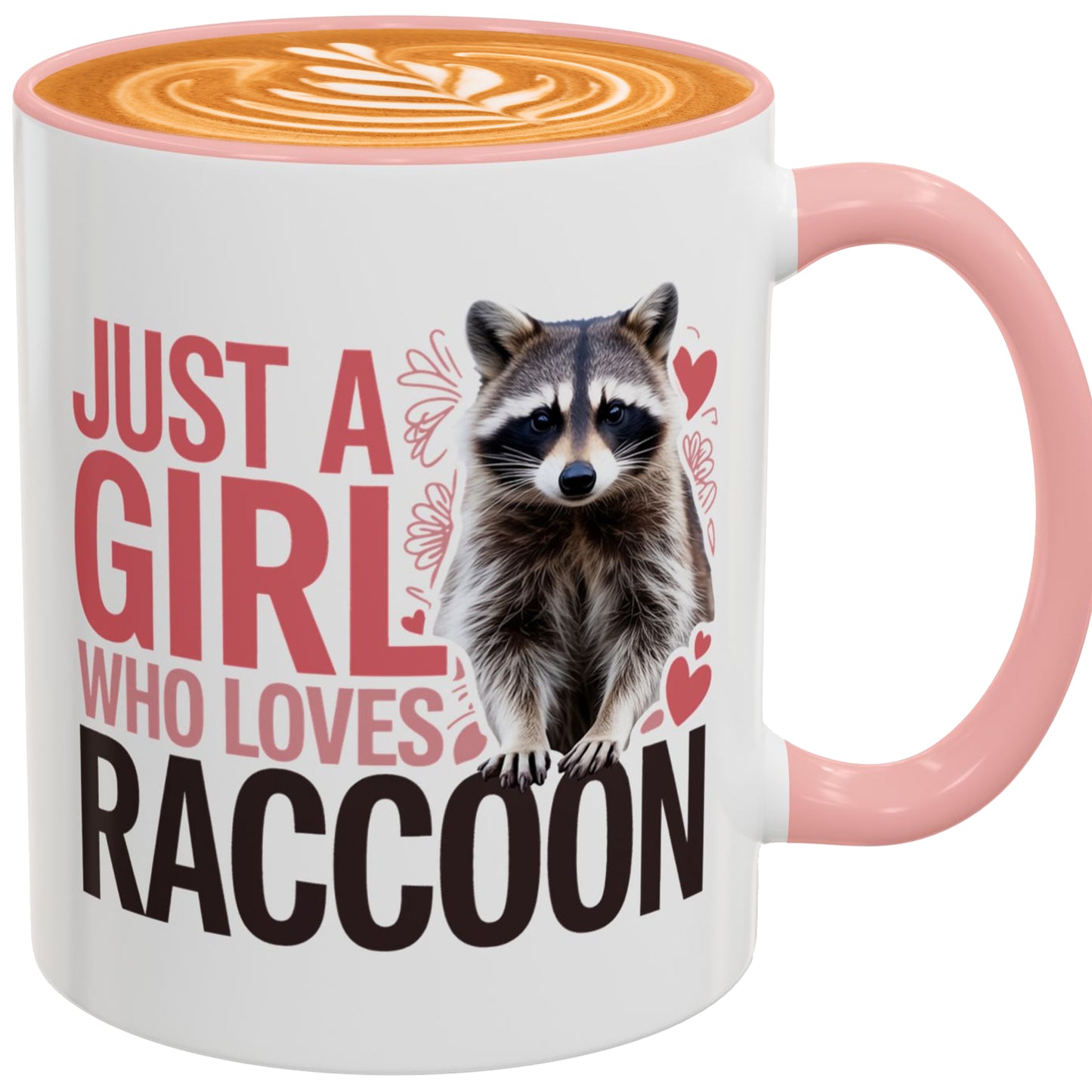 Just a Girl Who Loves Raccoon Cup – Novelty Coffee Mug Gift