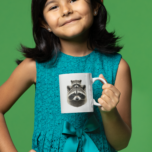 Cute Raccoon Coffee Mug – Crazy Raccoon Lady Cup 11oz