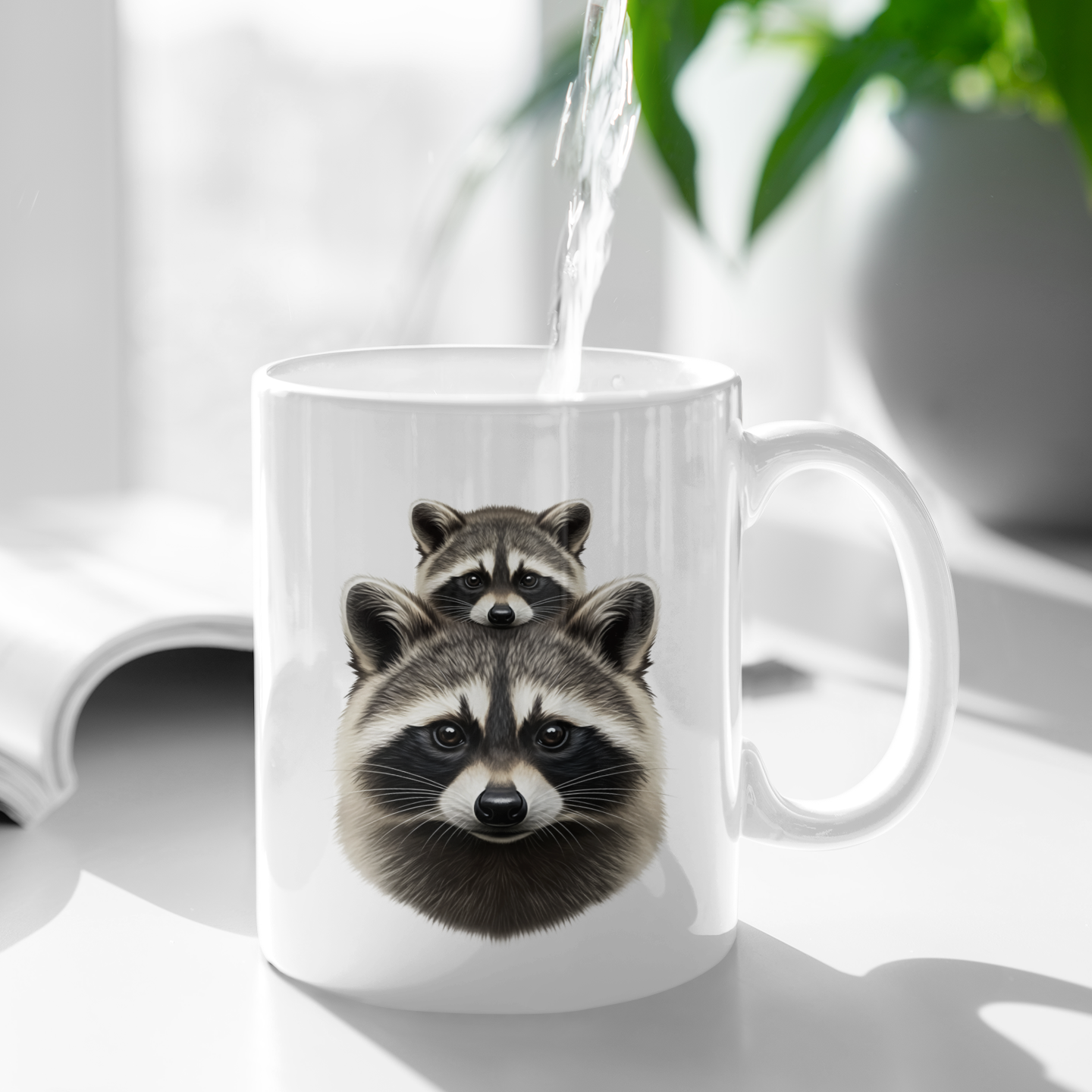 Cute Raccoon Coffee Mug – Crazy Raccoon Lady Cup 11oz