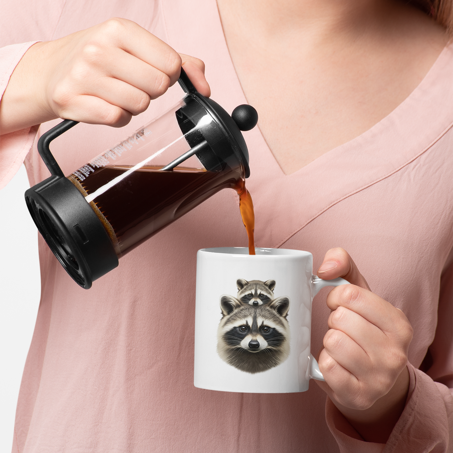 Cute Raccoon Coffee Mug – Crazy Raccoon Lady Cup 11oz