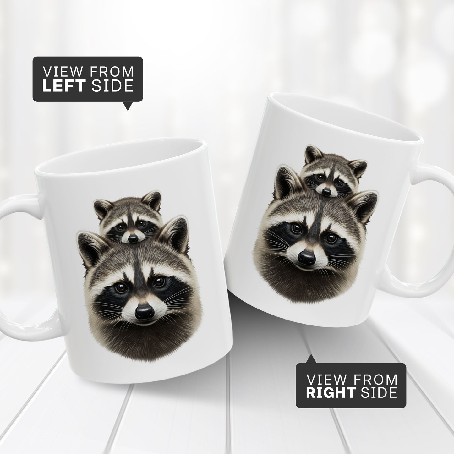 Cute Raccoon Coffee Mug – Crazy Raccoon Lady Cup 11oz