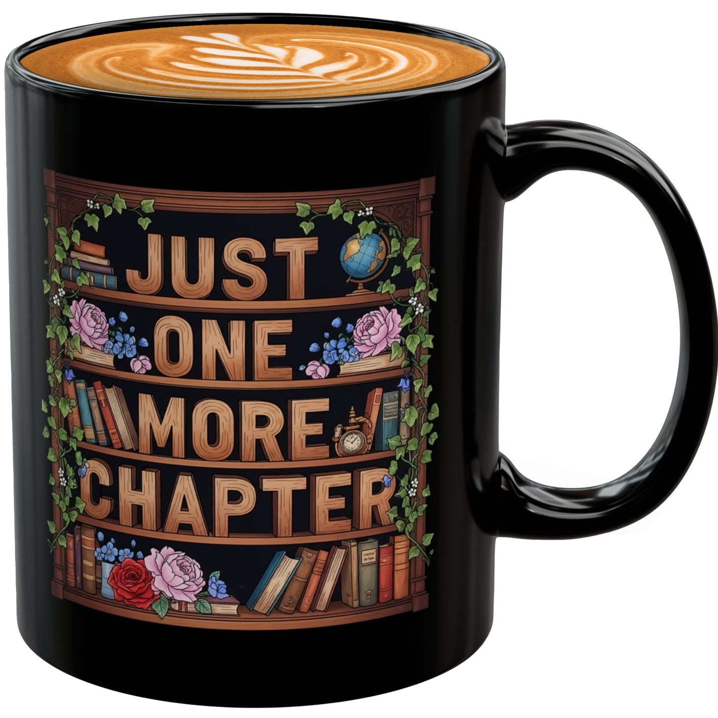 Halloween Ghost Coffee Mug – Spooky Book Lover Gift