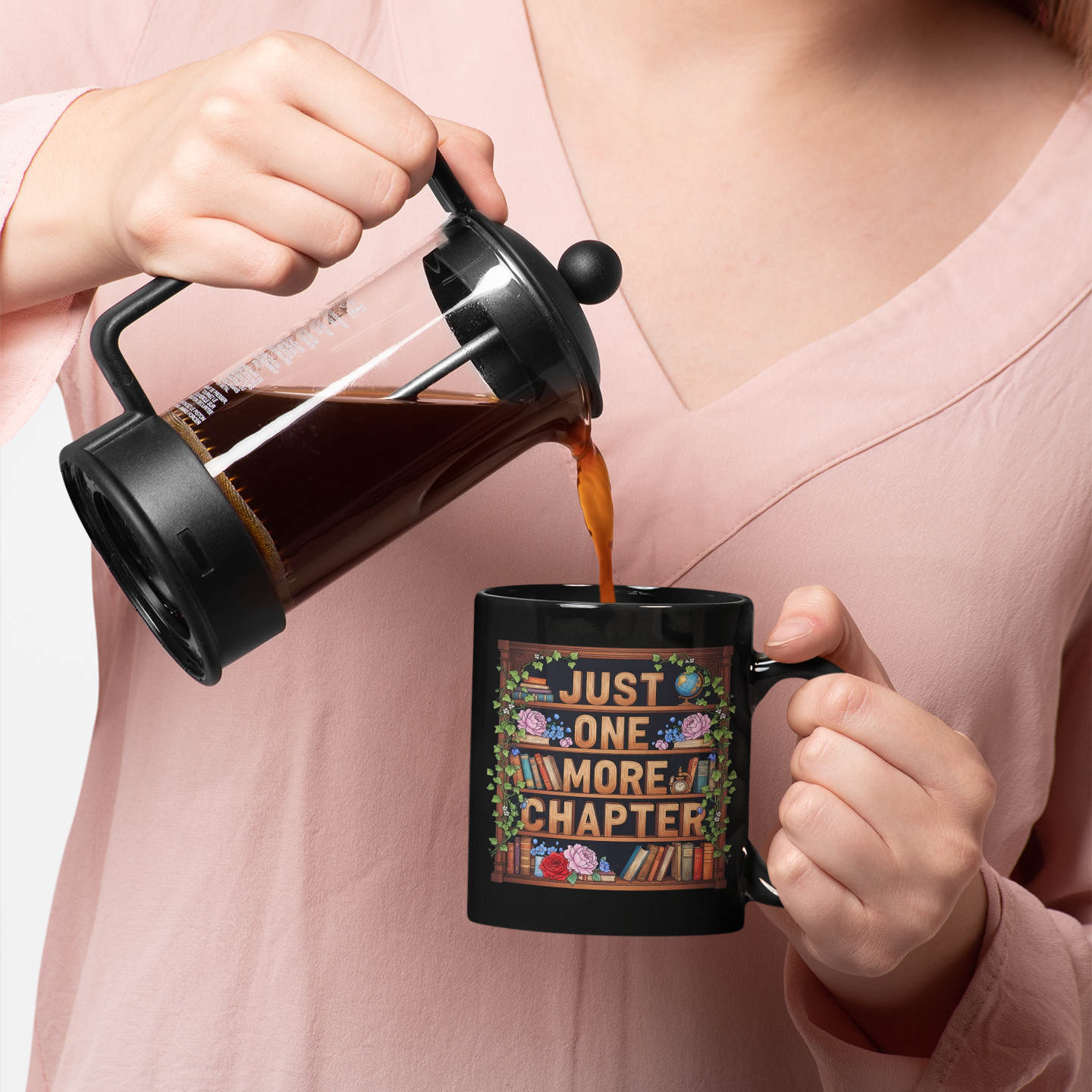 Halloween Ghost Coffee Mug – Spooky Book Lover Gift
