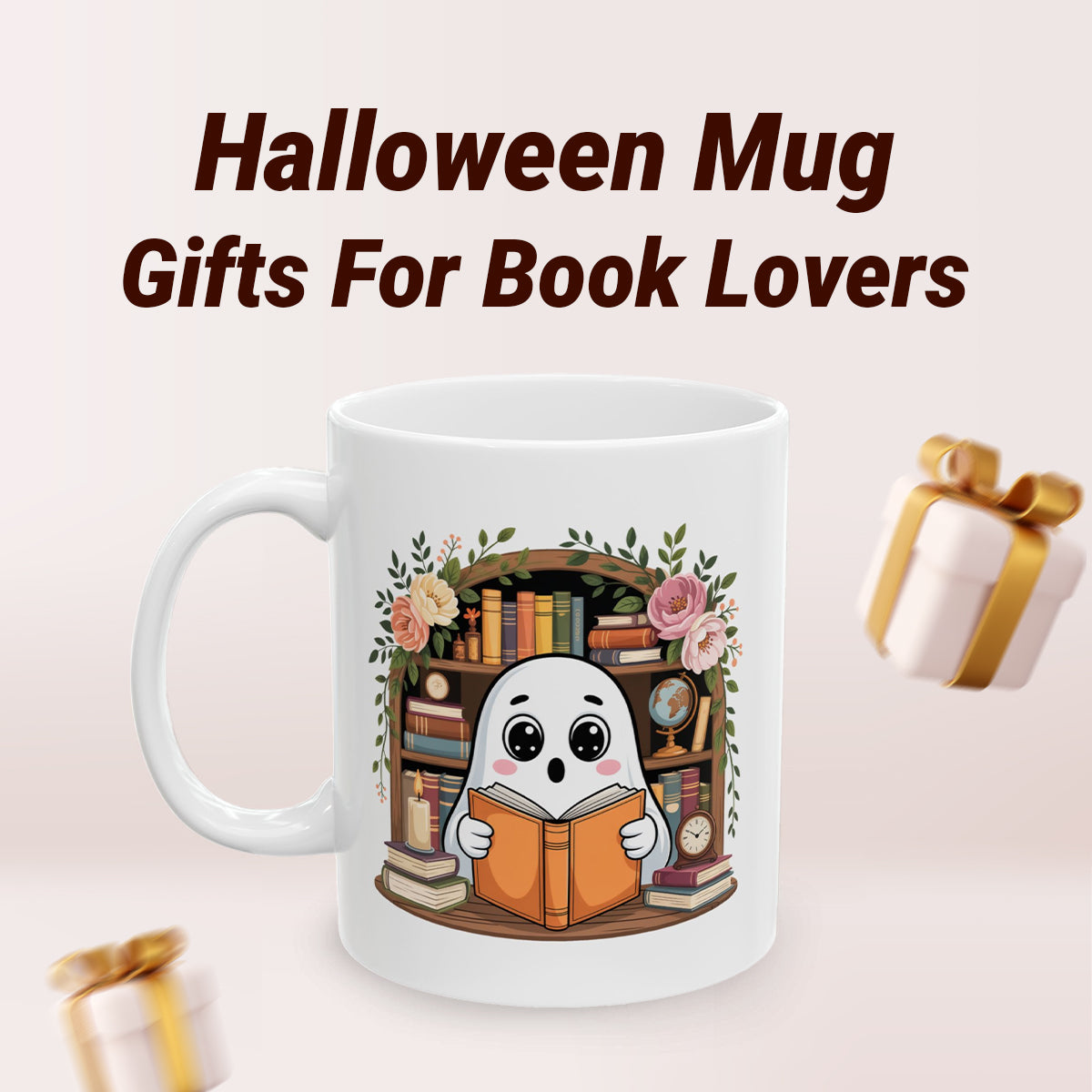 Just One More Chapter Mug – Cute Ghost Reading Cup 11oz