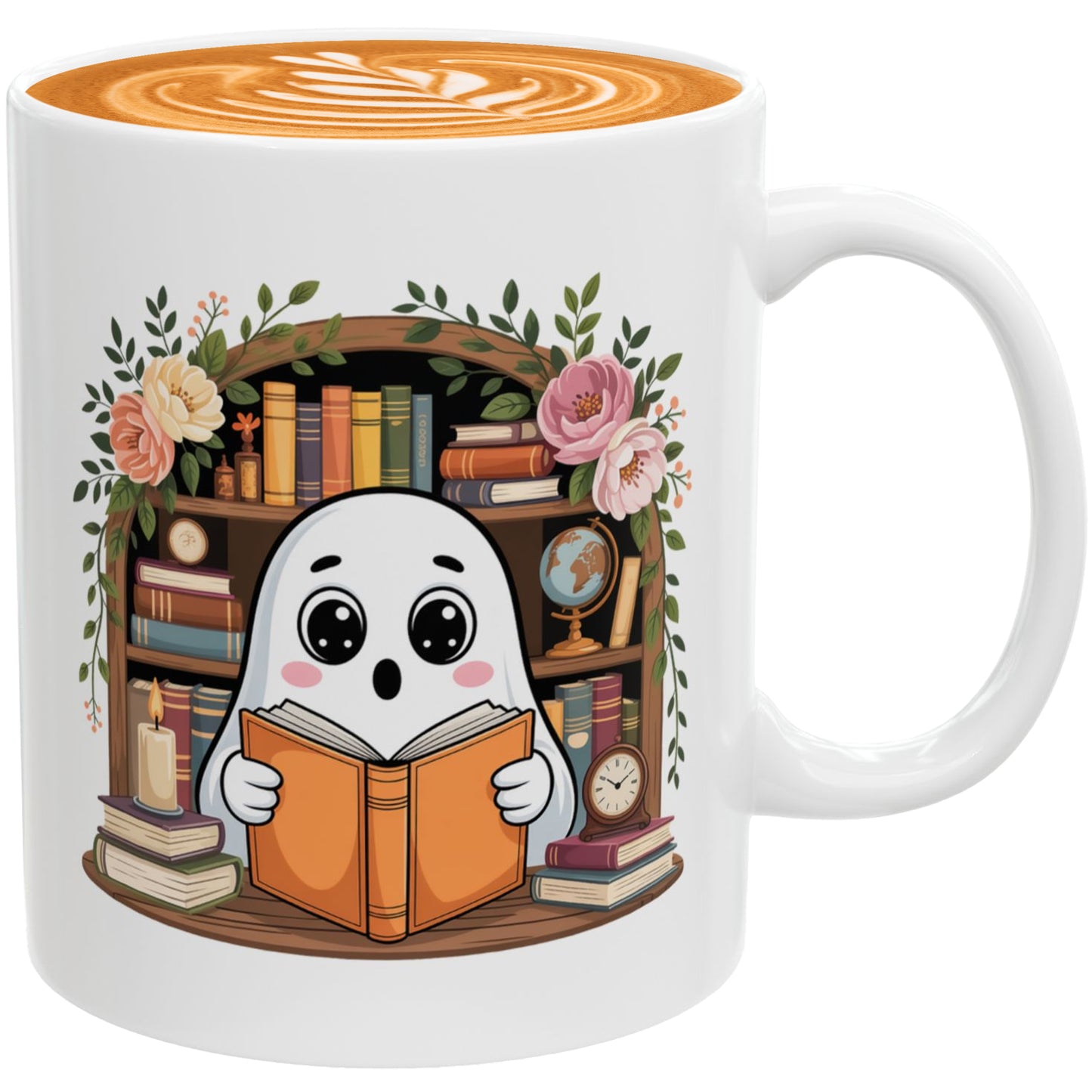 Just One More Chapter Mug – Cute Ghost Reading Cup 11oz