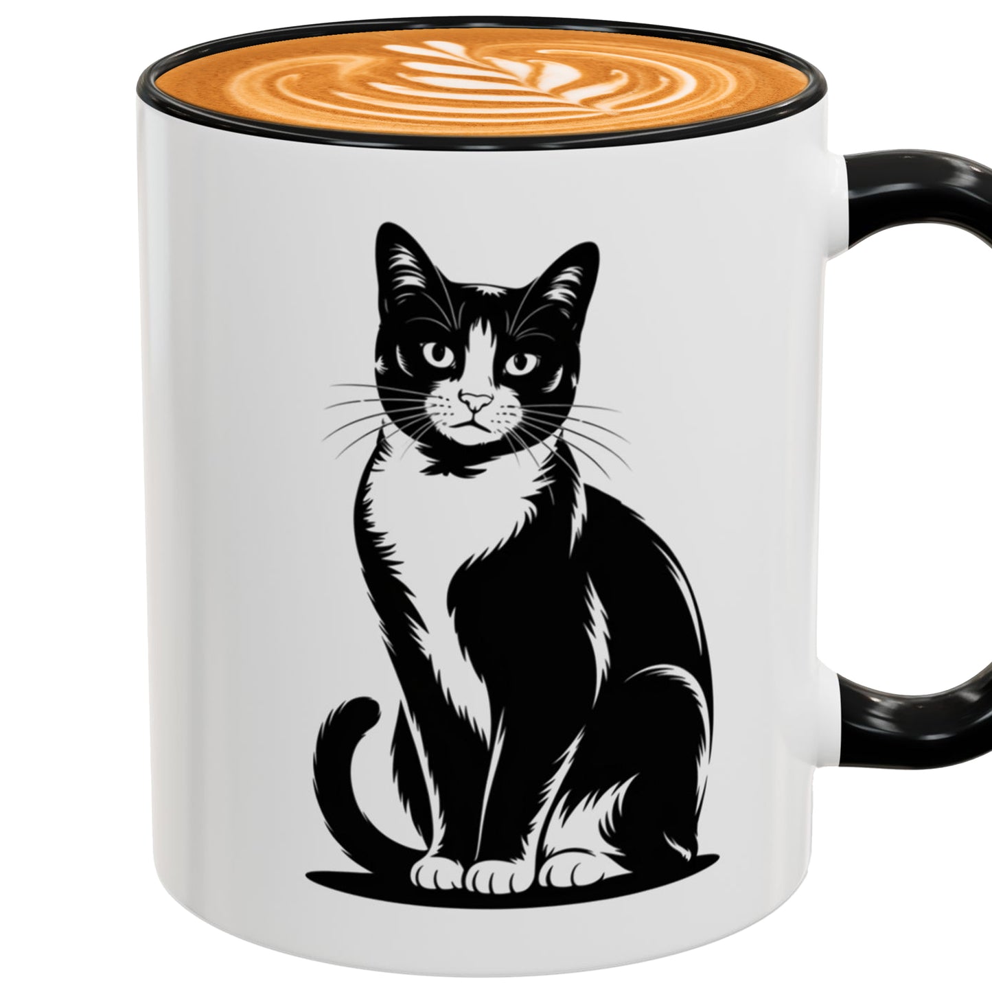 Tuxedo Cat Mug – Cat Lover Coffee Mug – Funny Black and White Cat Themed Cup for Women, Men, Wife, Husband, or Friend